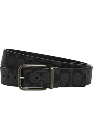 Coach Mens 38MM Sig C Branded Square Roller Belt in Signature - - One Size