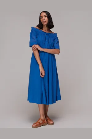 Whistles Womens Bardot Trapeze Midi Dress - - Size 14 UK