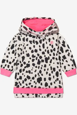 Chiara Ferragni Girls Hooded Dalmation Dress - - Size 10Y