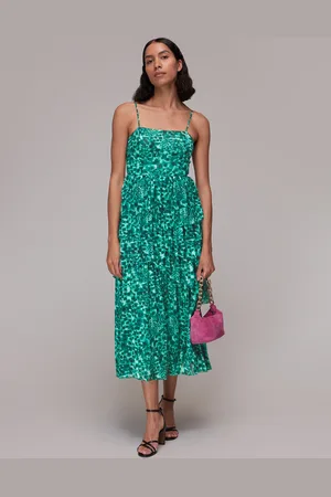 Whistles Womens Watercolour Wildcat Tier Dress - - Size 14 UK
