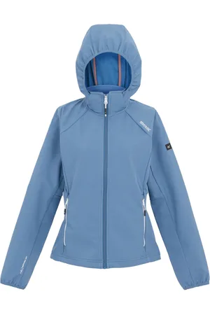 Regatta Womens/Ladies Bourda Soft Shell Jacket (Coronet /White) - Size 12 UK
