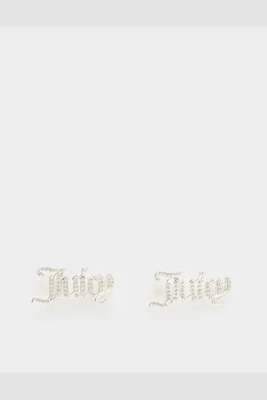 Juicy Couture Womens Accessories Crystal Alice Stud Earrings in Metal - One Size