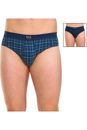 Kisses and Love Mens Pack-2 Basic Open Slips KL2010 man - Cotton - Size Medium
