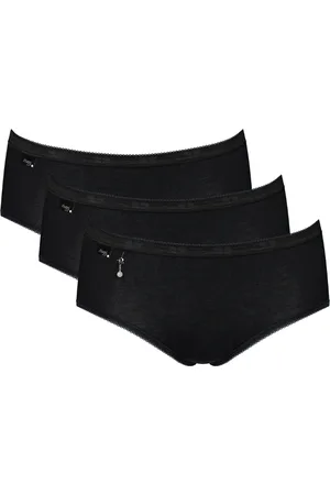 Sloggi Womens Basic+ Midi 3 Pack Briefs - - Size Medium