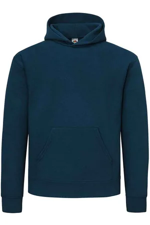 Fruit Of The Loom Mens Cotton Hoodie (Mountain Blue) - - Size Medium