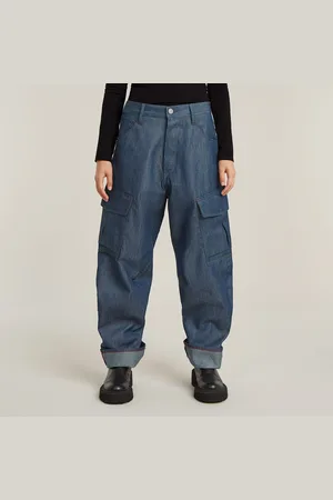 G-Star Womens G-Star RAW Cargo 3D Boyfriend Pants - Cotton - Size 24W/32L
