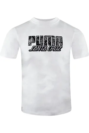 PUMA X Santa Cruz Short Sleeve Crew Neck Mens T-Shirt 532243 02 Cotton - Size Medium
