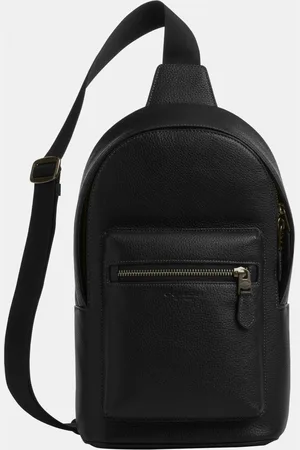 Coach Mens West Pack in Pebbled Leather Bag - - One Size