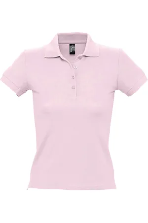 Sols Womens/Ladies People Pique Short Sleeve Cotton Polo Shirt (Pale ) - Size Small