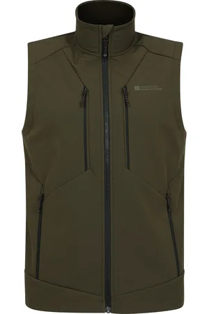 Mountain Warehouse Mens Radius Softshell Gilet ( Brown) - Size X-Small