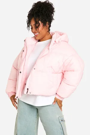 Boohoo Womens Plus Hooded Puffer Jacket - - Size 18 UK