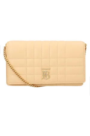 Burberry Womens Peach leather small Lola crossbody bag - Calfskin - One Size