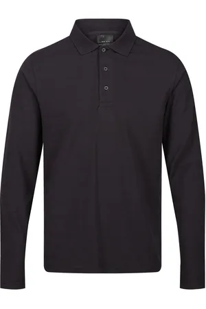 Regatta Mens Pro Long-Sleeved Polo Shirt (Seal ) - Size 3XL