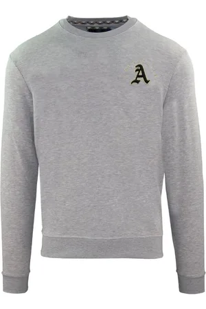 Aquascutum Mens Embossed A Logo Sweatshirt - Size Small