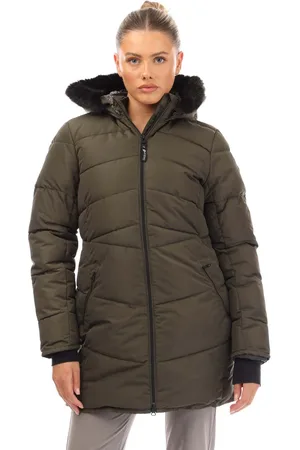 Dare 2B Womens Striking III Padded Parka Jacket in - Size 10 UK