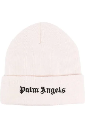 Palm Angels Mens Brand Logo Beanie - One Size