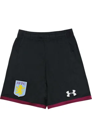 Under Armour Childrens Unisex Aston Villa FC Stretch Waist Kids Football Shorts - Size Small