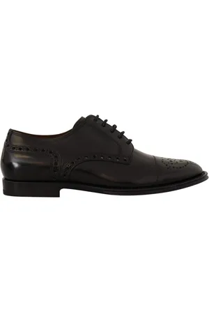 Dolce & Gabbana Mens Leather Wingtip Formal Derby Shoes - Size EU 39