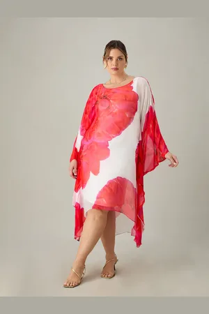 Live Unlimited London Womens Floral Maxi Kaftan Dress - Size 18 UK