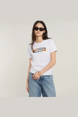 G-Star Womens G-Star RAW Old Skool Logo Top - Cotton - Size Medium
