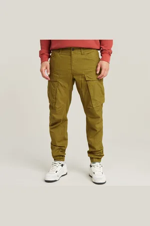 G-Star Mens G-Star RAW Cargo Pants 3D Regular Tapered Cuffed - Cotton - Size 34W/34L