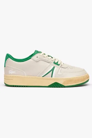 Lacoste Mens L001 Trainers in Off White Leather (archived) - Size UK 10.5