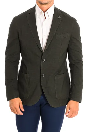 La Martina Mens Long-sleeved blazer with regular fit PMJA03-TL219 man - - Size EU 46