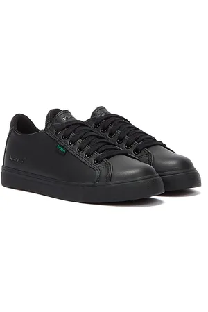Kickers Childrens Unisex Tovni Lacer Leather Junior Trainers Rubber - Size UK 1