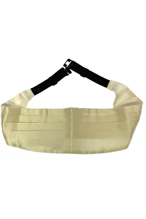 Dolce & Gabbana Mens Waist Silk Cummerbund Belt - Size Large