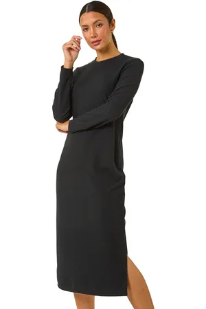 Roman Womens Textured A-Line Knitted Jumper Dress - - Size 20 UK