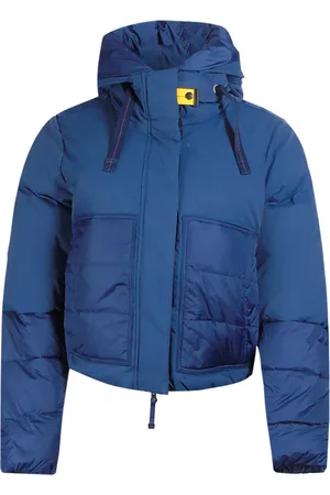 Parajumpers Womens Otaca Navy Hooded Down Jacket Polyamide - Size Small