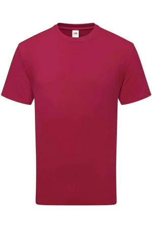 Fruit Of The Loom Unisex Adult Cotton T-Shirt (Cranberry) - - Size X-Large