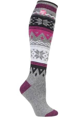 Heat Holders Womens Ladies Thin Extra Long Lightweight Knee High Thermal Socks - - Size UK 4-8