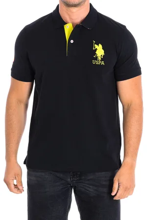 U.S. Polo Assn. Mens KORYCBAD Short Sleeve with contrasting lapel collar 64779 man - Cotton - Size Medium