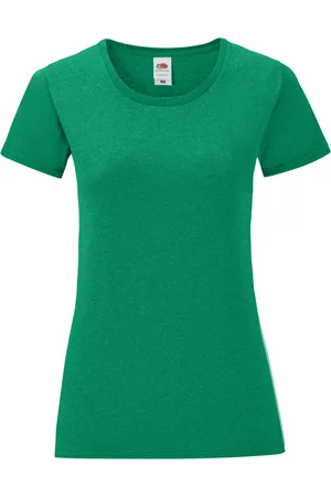 Fruit Of The Loom Womens/Ladies Iconic Heather T-Shirt - Size 8 UK