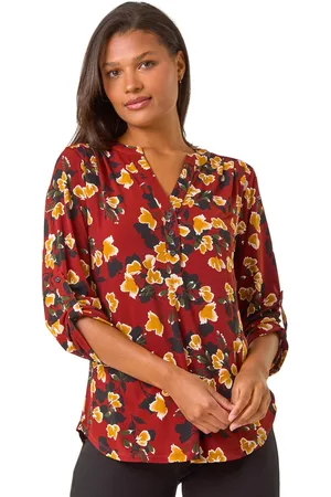 Roman Womens Button Detail Floral Print Shirt - - Size 20 UK