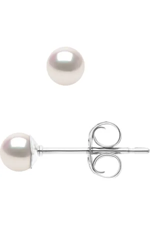 Diadema Womens - Earrings True Japanese Akoya Cultured Pearl - Quality AA+ - - One Size
