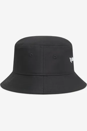 Palm Angels Girls Logo Bucket Hat in Black - - Size 8-10Y