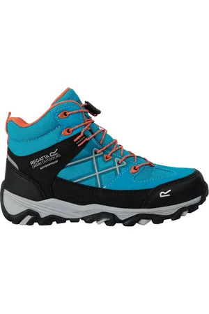 Regatta Kids Unisex Childrens/Kids Samaris III Walking Boots (Tahitian Teal/Satsuma) - material_Synthetic - Size UK 12 Kids