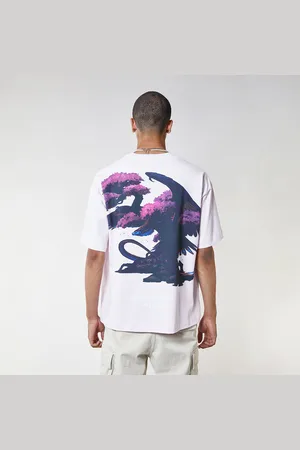 Criminal Damage Mens T-Shirt Short Sleeve Crew Neck Graphic On The Back - - Size X-Large