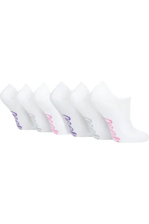 Jeep Womens Ladies 6 Pack Bamboo No Show Socks