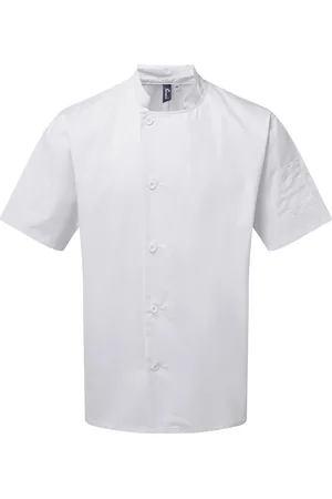 Premier Unisex Adult Essential Short-Sleeved Chef Jacket - Size 5XL