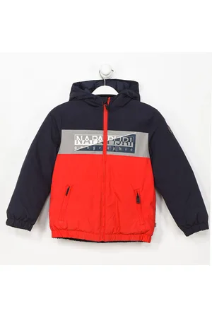 Napapijri Boys K AKY hooded jacket with zipper closure N0CIW9 boy - - Size 8Y