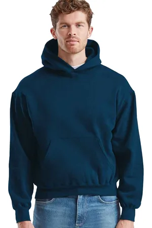 Fruit Of The Loom Mens Supercotton Cotton Hoodie (Mountain Blue) - - Size 3XL