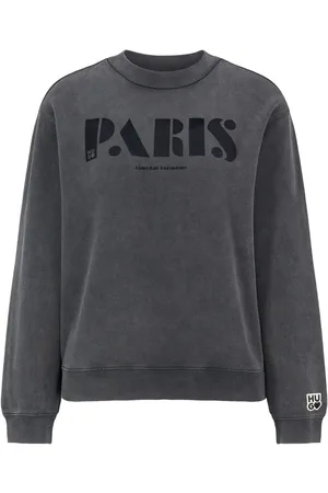 HUGO BOSS Womens Demorola Sweatshirt in Cotton - Size 10 UK