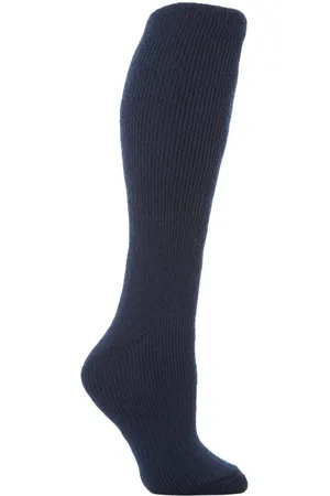 Heat Holders Womens Ladies Extra Long Thermal Socks in Cerise and Wine by - Nylon - Size UK 4-6.5