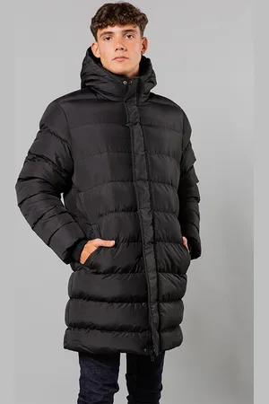 French Connection Mens Hooded Parka Longline Jacket - Size 2XL