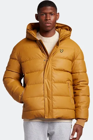 Lyle & Scott Mens Rubberised Puffer Jacket in Nylon - Size Small
