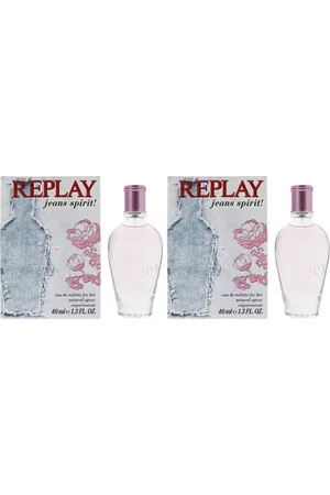 Replay Womens Jeans Spirit For Her Eau De Toilette 40ml x 2 - One Size