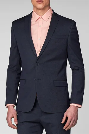 Limehaus Mens Dot Slim Fit Suit - Size 38 Regular